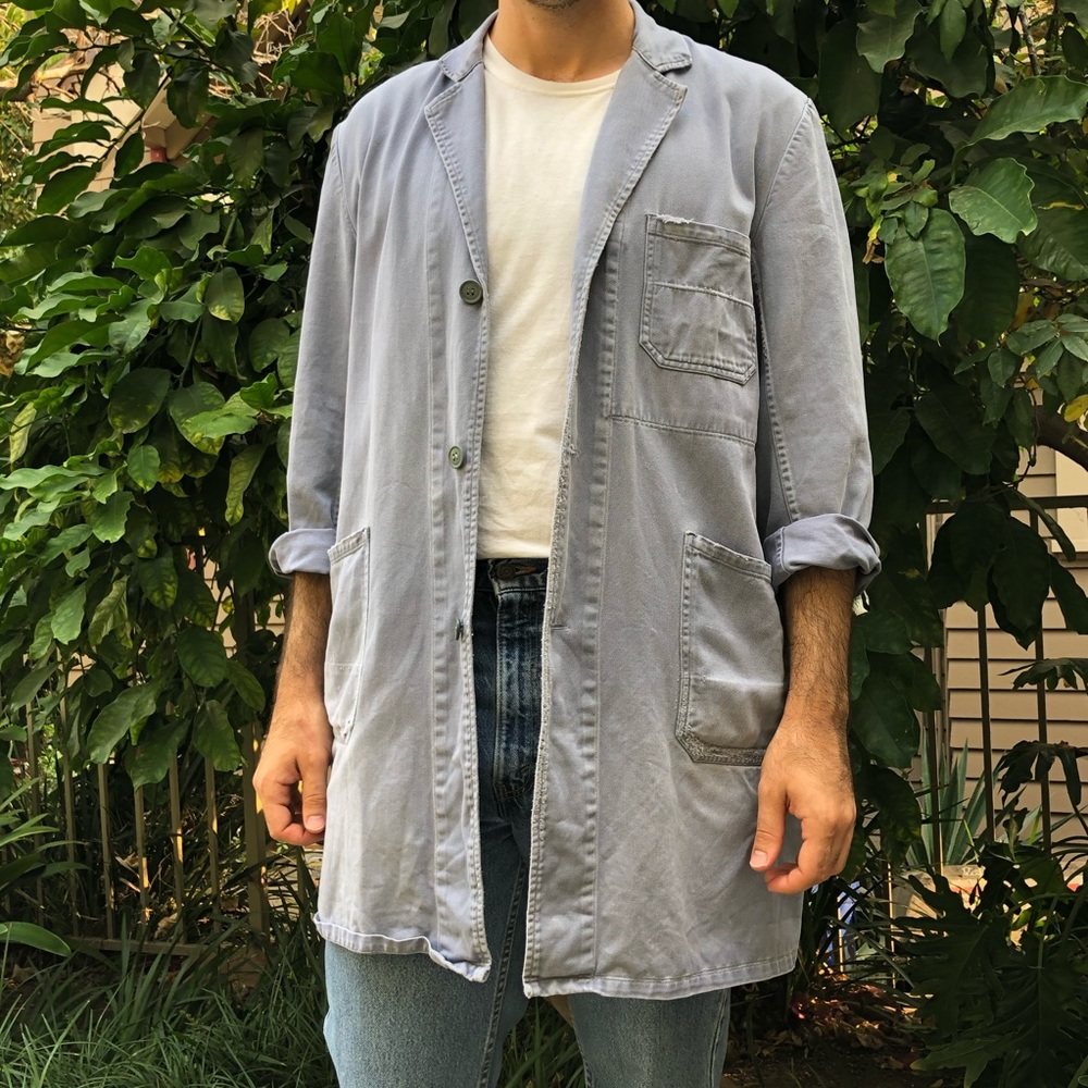 Ultra Vintage Euro Chore/Shop/Lab/Painter Coat